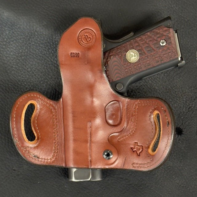 *In Stock* RH Belt Slide Unlined Holster 1911 All Barrel Lengths Optic Ready