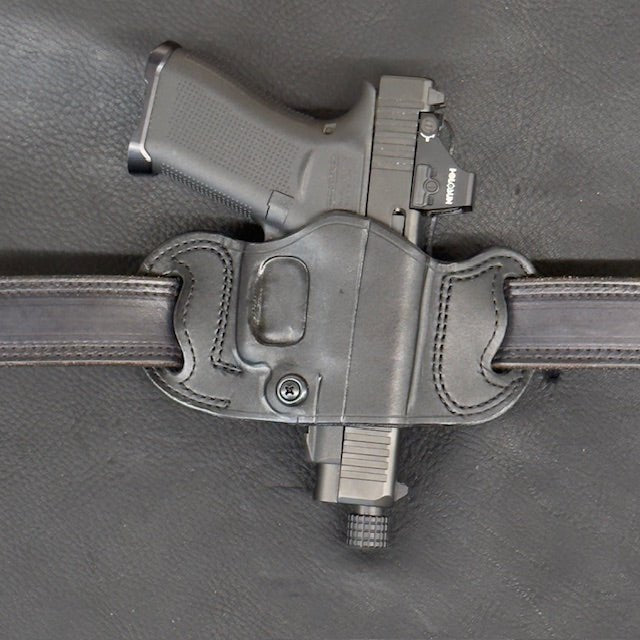 *In Stock* RH Belt Slide Unlined Holster Glock 43/43X/43X MOS/48 Optic Ready