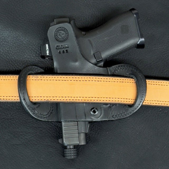 *In Stock* RH Belt Slide Unlined Holster Glock 43/43X/43X MOS/48 Optic Ready