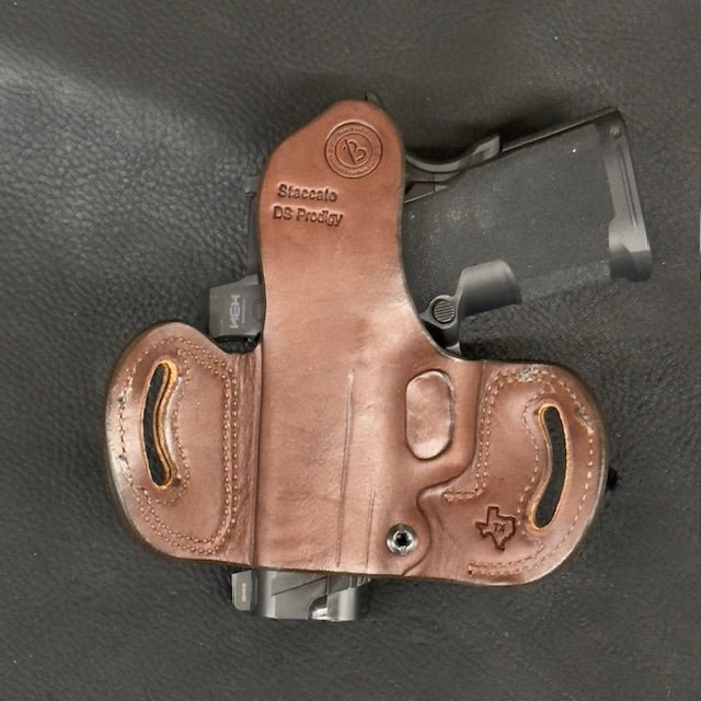 *In Stock* RH Belt Slide Unlined Holster Staccato - DS Prodigy Optic Ready
