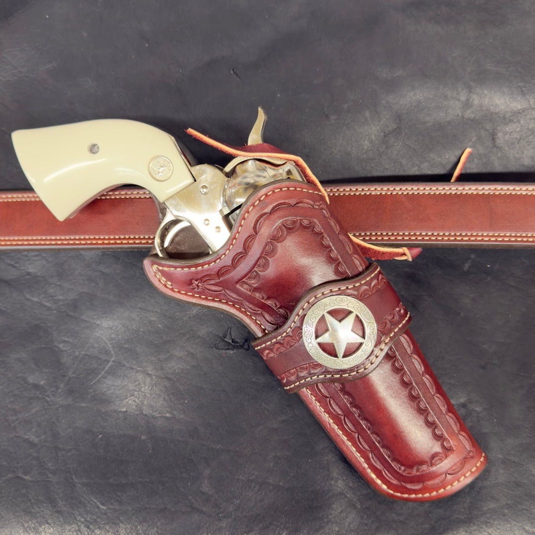 *In Stock* RH Cross Draw Rancher Holster SAA 5.5" - Busted B Leather