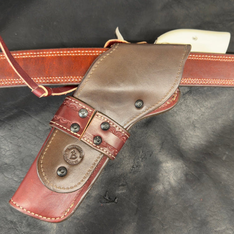 *In Stock* RH Cross Draw Rancher Holster SAA 5.5" - Busted B Leather