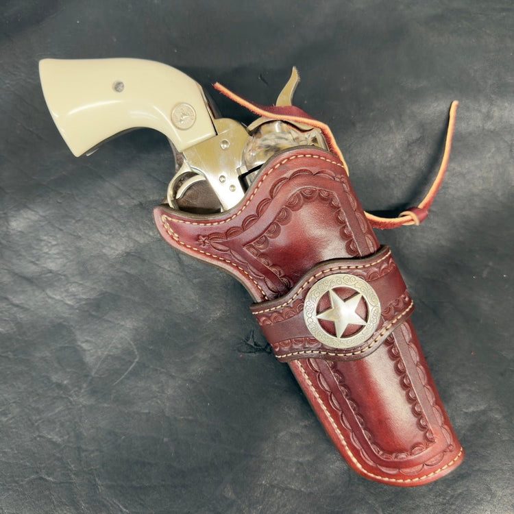 *In Stock* RH Cross Draw Rancher Holster SAA 5.5" - Busted B Leather