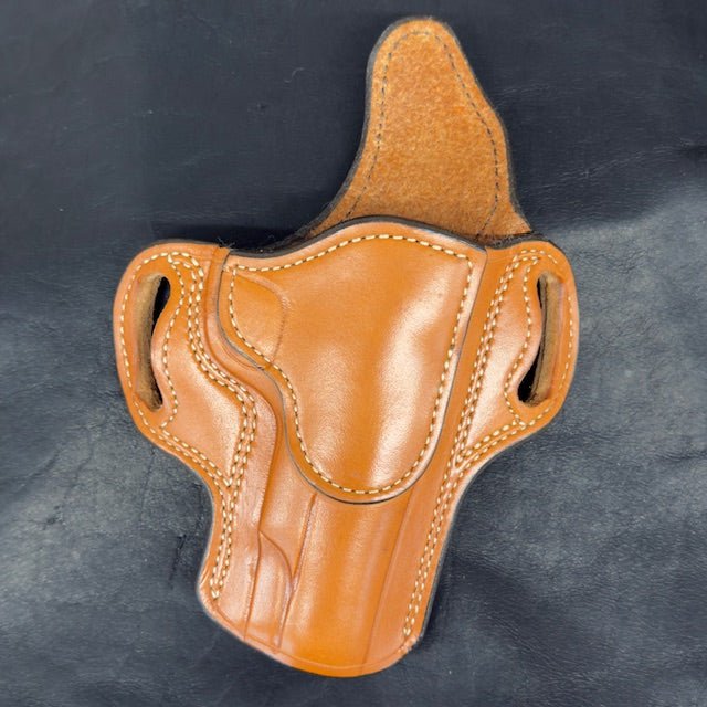 *In Stock* RH Ironside 1911 4.25" Unlined Holster in Chestnut w/Natural Stitch