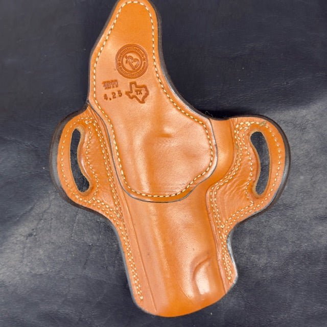 *In Stock* RH Ironside 1911 4.25" Unlined Holster in Chestnut w/Natural Stitch