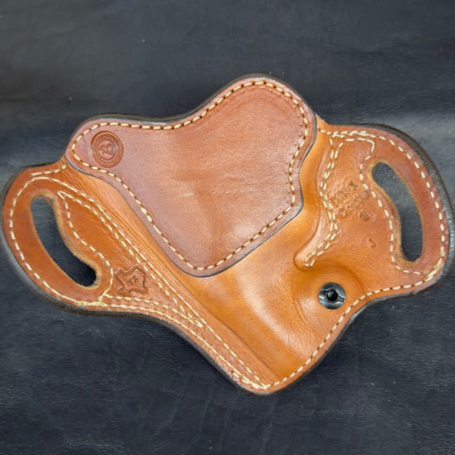 *Ammo Depot* ITEM #: 210 RH Ironside Holster for S&W J Frame 1.87" to 2" Saddle Oil Finish w/Natural Stitch