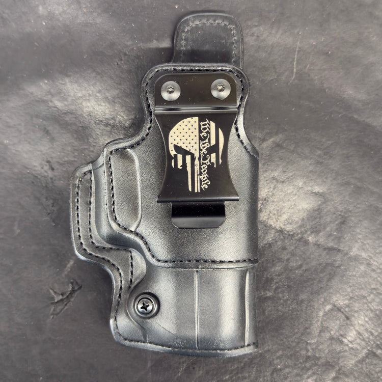 *In Stock* RH IWB Black w/Black Stitch Glock 19/23/32 Optic Ready - Busted B Leather