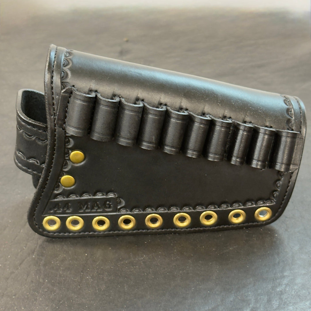 *In Stock* RH Leather Butt Cover Henry Side Gate/Henry Big Boy Brass .44 Mag - Busted B Leather