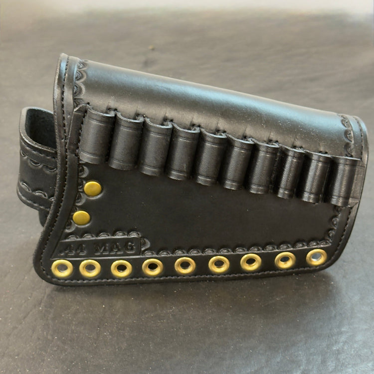 *In Stock* RH Leather Butt Cover Henry Side Gate/Henry Big Boy Brass .44 Mag - Busted B Leather