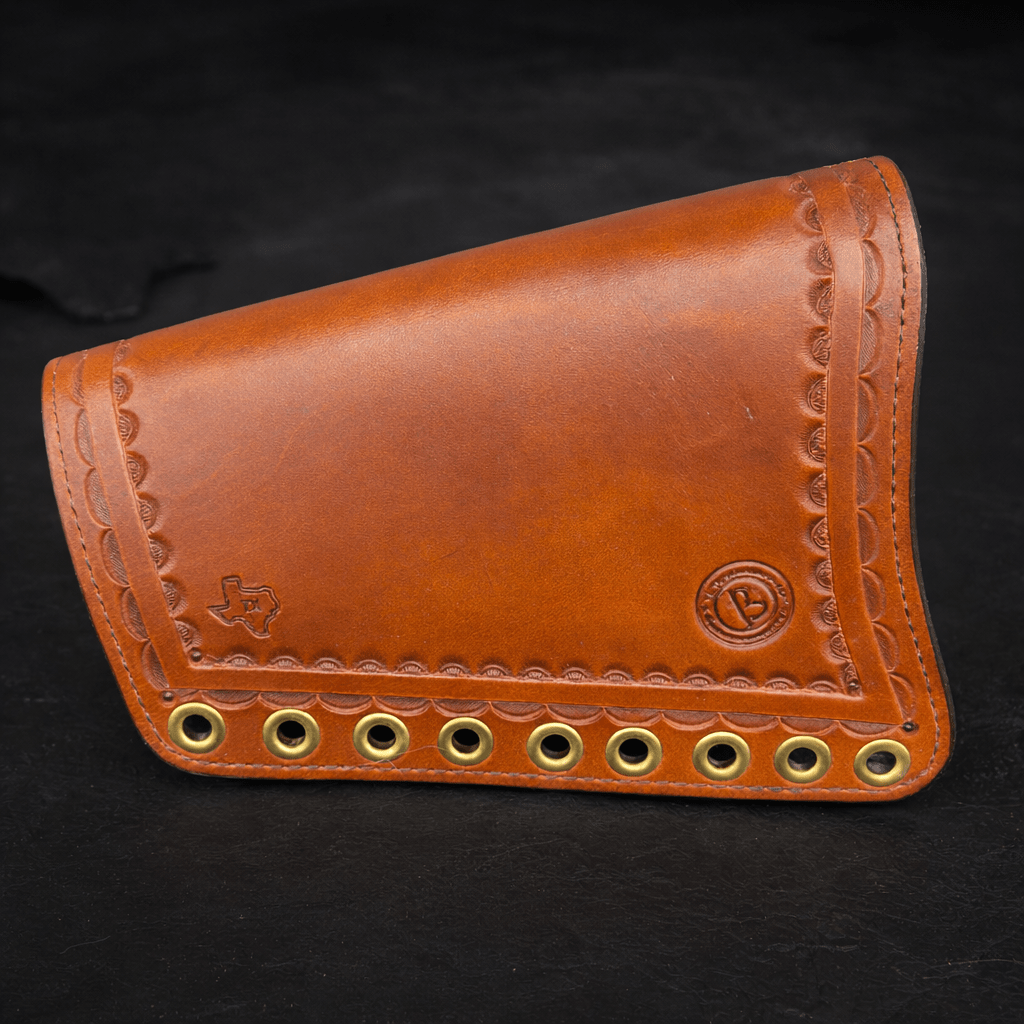 *In Stock* RH Leather Butt Cover Henry Side Gate/Henry Big Boy Brass .45 - 70 Govt - Busted B Leather