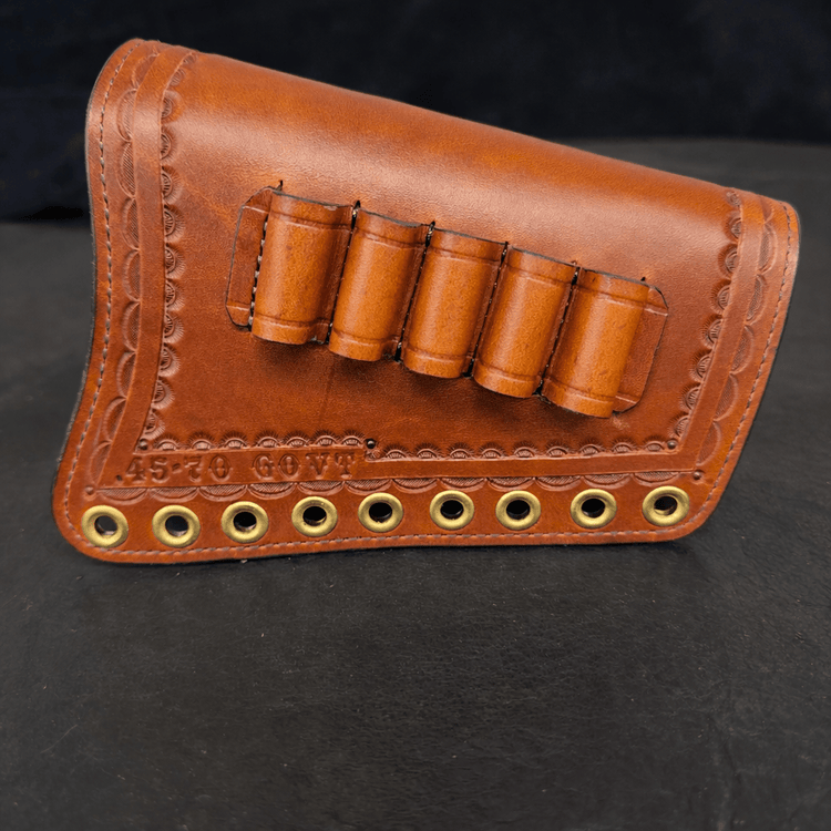 *In Stock* RH Leather Butt Cover Henry Side Gate/Henry Big Boy Brass .45 - 70 Govt - Busted B Leather