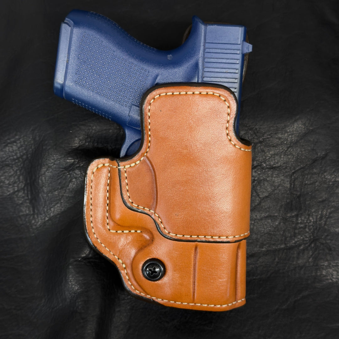 *In Stock* RH OWB w/Metal Belt Clip Optic Ready - Busted B Leather