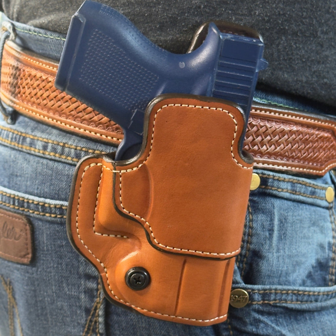 *In Stock* RH OWB w/Metal Belt Clip Optic Ready - Busted B Leather