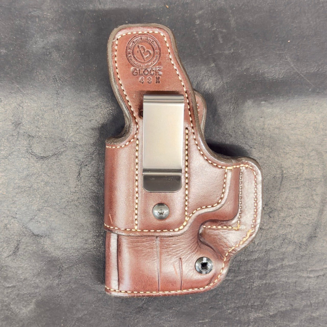 *In Stock* RH OWB w/Metal Belt Clip Optic Ready - Busted B Leather