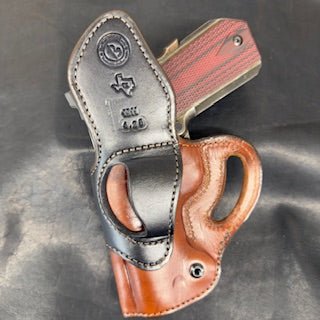 *In Stock* RH Raptor Holster for 1911 4.25" Golden Brown w/Black Trim & Brown Stitch