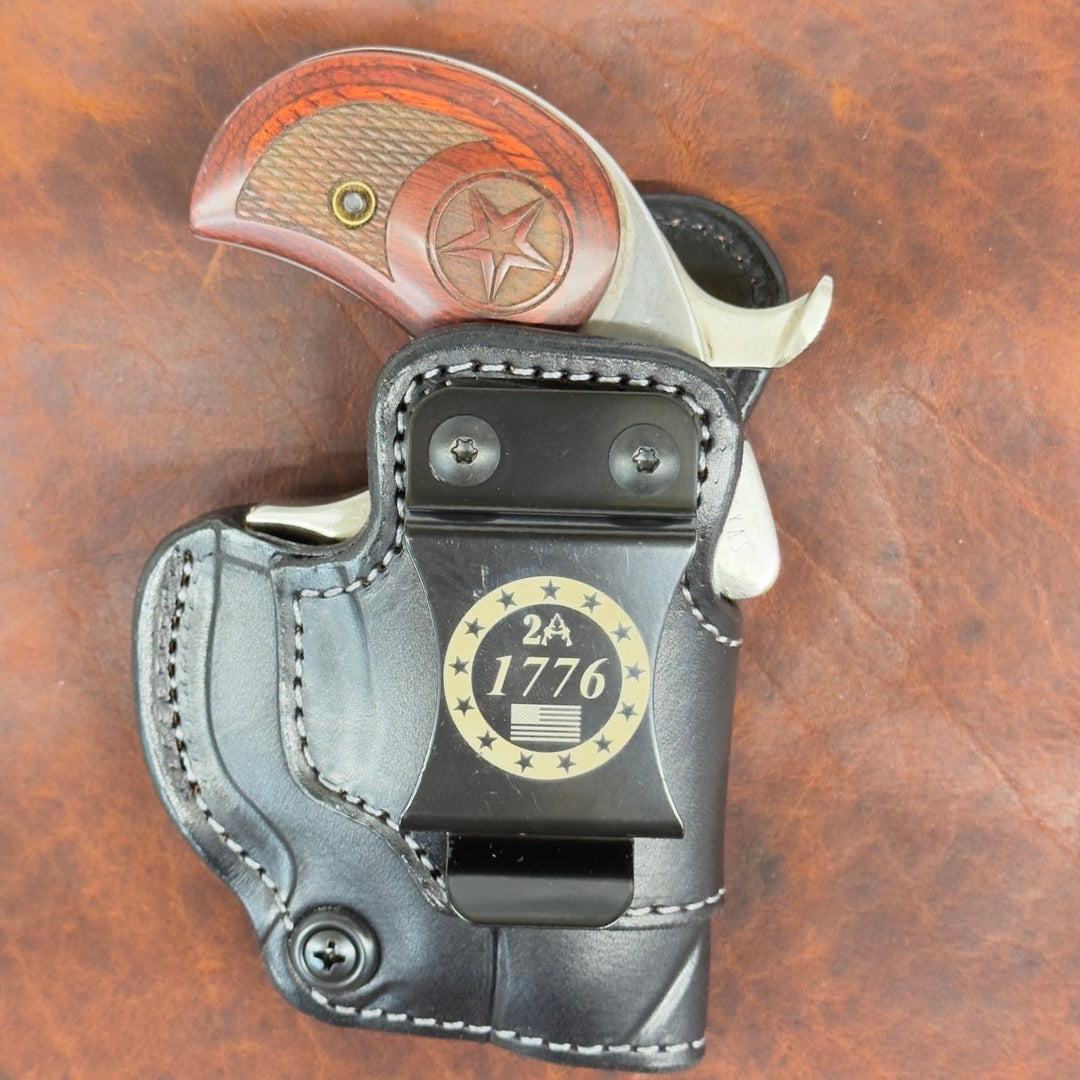 *In Stock* RH Side/LH SOB IWB for Bond Arms Cyclops w/Metal Belt Clip - Busted B Leather