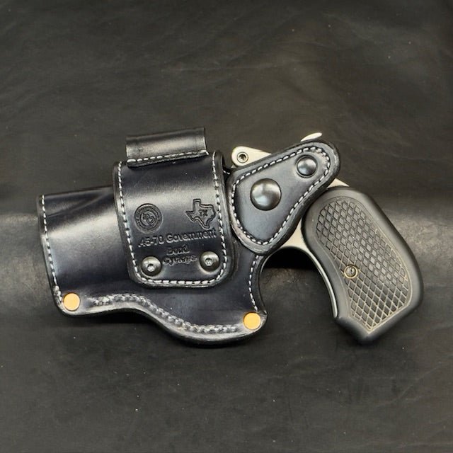 *In Stock* RH Sidewinder Holster Bond Arms Cyclops Black/Silver Buffalo Head Concho