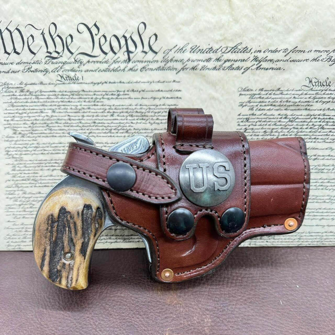 *In Stock* RH Sidewinder Holster for Bond Arms 3", 3.5", 4.25", or 6" .45 .410 U.S. Concho & 2 Ammo Loops