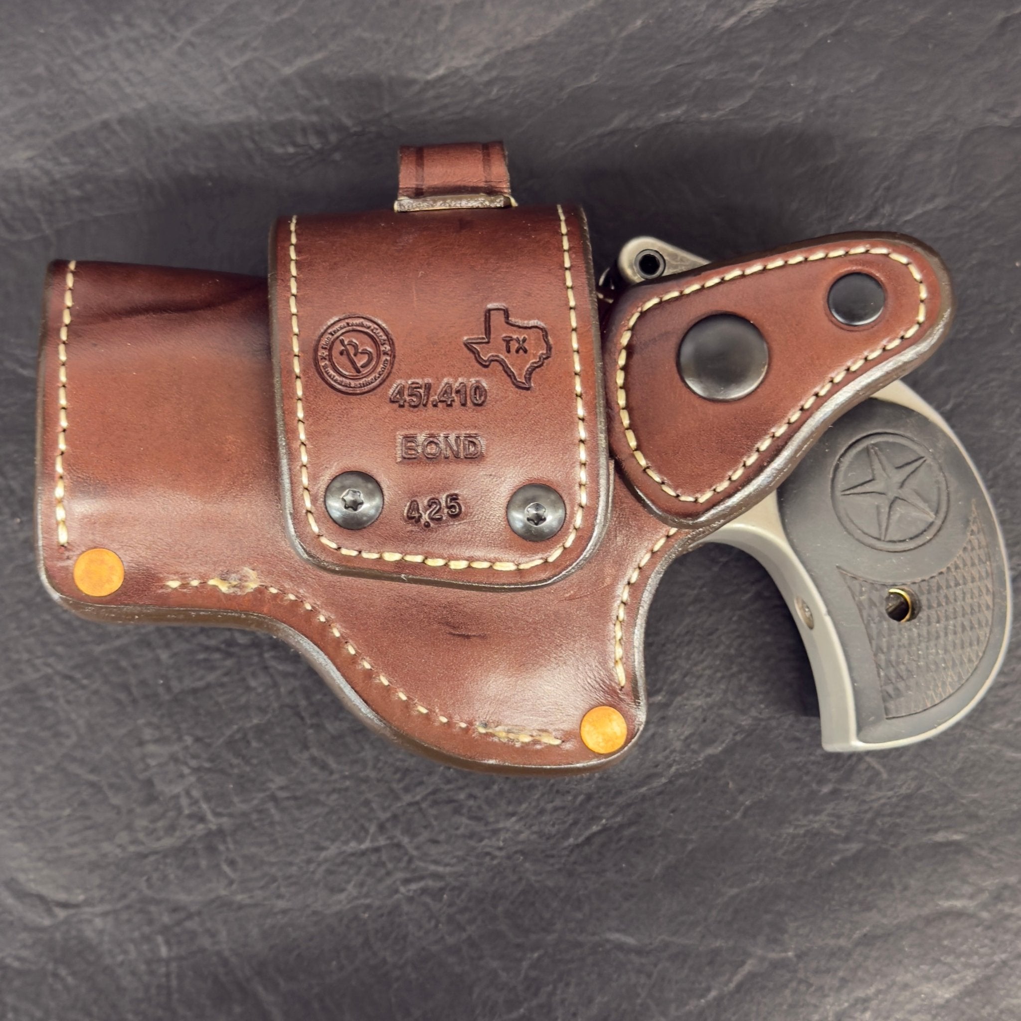 *In Stock* RH Sidewinder Holster for Bond Arms 4.25" - Busted B Leather