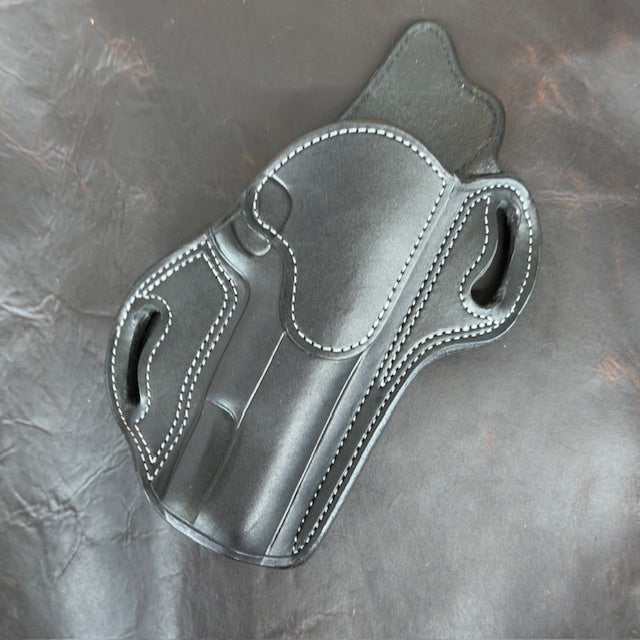 *Ammo Depot* ITEM #: 209 RH Texas Bodyguard 1911 5" Unlined Holster Chestnut w/Natural Stitch