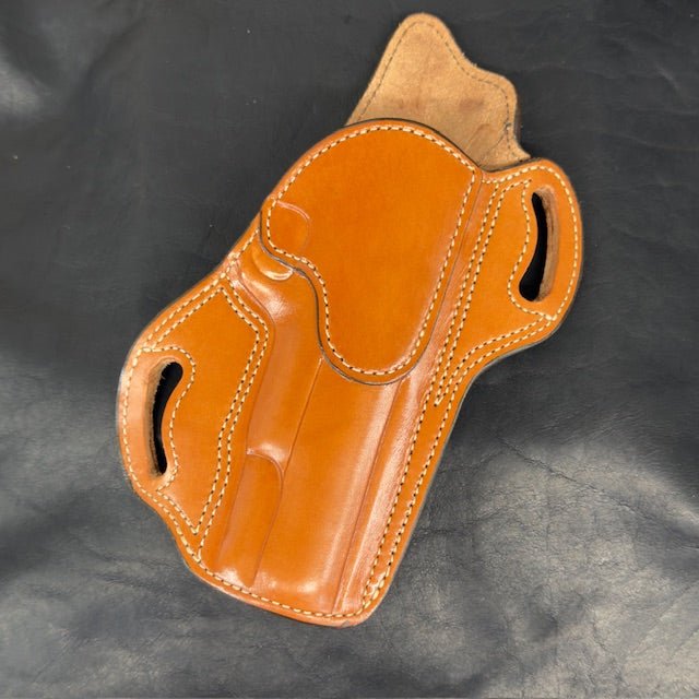 *Ammo Depot* ITEM #: 209 RH Texas Bodyguard 1911 5" Unlined Holster Chestnut w/Natural Stitch