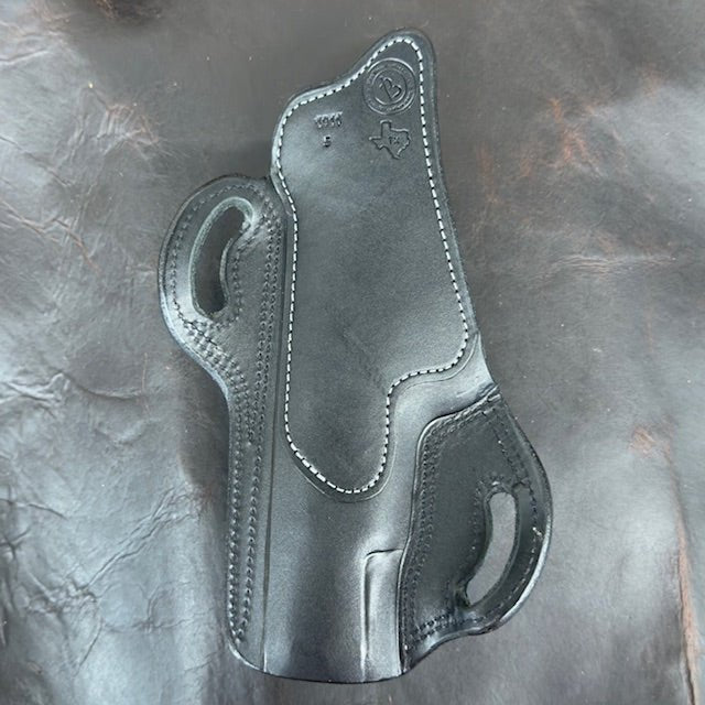 *Ammo Depot* ITEM #: 209 RH Texas Bodyguard 1911 5" Unlined Holster Chestnut w/Natural Stitch