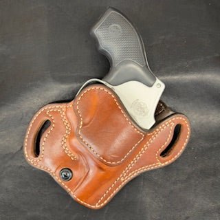 *In Stock* RH Texas Bodyguard S&W J Frame 1.87" to 2" Saddle Oil Finish w/Natural Stitch
