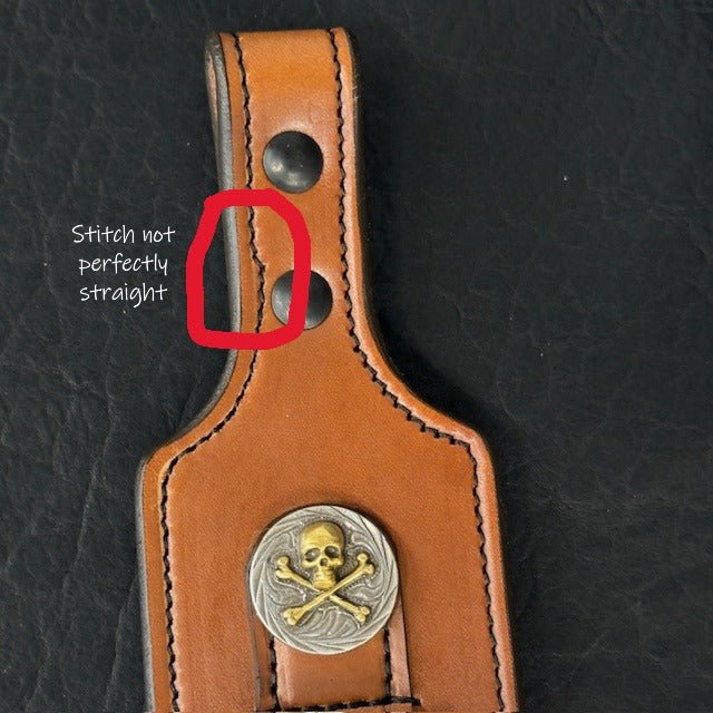 *In Stock* Rifle Sling Henry Axe .410 Saddle Oil Finish Skull & Bones Conchos - Busted B Leather