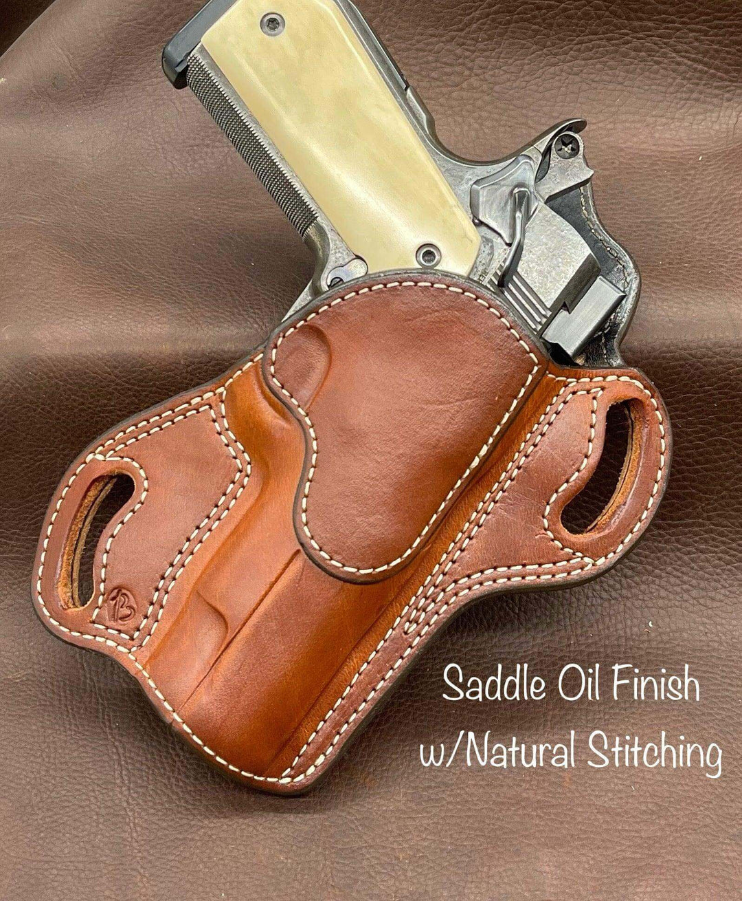 *In Stock* Right Hand Texas Bodyguard Holster 1911 4.25" Colt Commander-Busted B Leather