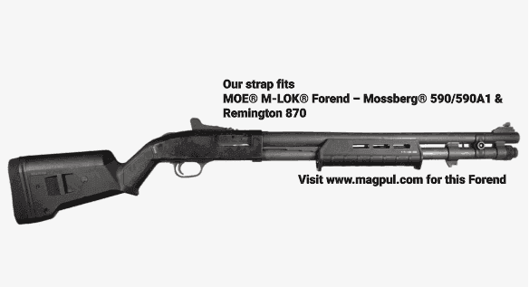 *In Stock* Shockwave Raptor F1 Forend Strap for Mossberg & Remington TAC 870 Shotguns Saddle Oil Finish w/ US Army Stamp