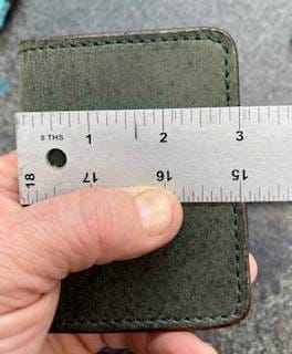 *Made to Order* 3X4 Front Pocket Wallet in Genuine Water Buffalo