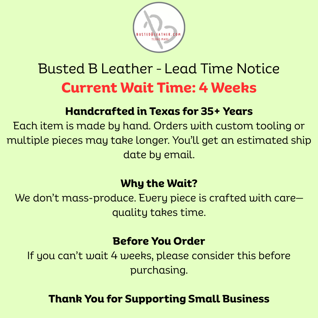 *Made to Order* Big Game Rifle Sling w/Initials - Busted B Leather