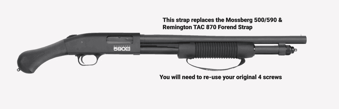 *Made to Order* Corn Cob Leather Forend Strap – Fits Mossberg & Remington Shotguns