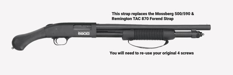 *Made to Order* Corn Cob Leather Forend Strap – Fits Mossberg & Remington Shotguns