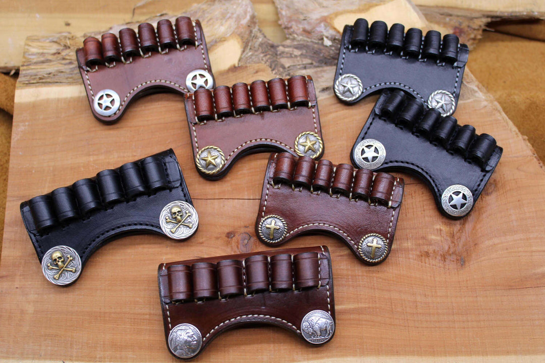 *Made to Order* Custom Premium Leather Ammo Slide-Busted B Leather