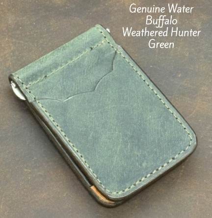 *Made to Order* Front Pocket Money Clip Wallet in Genuine Water Buffalo