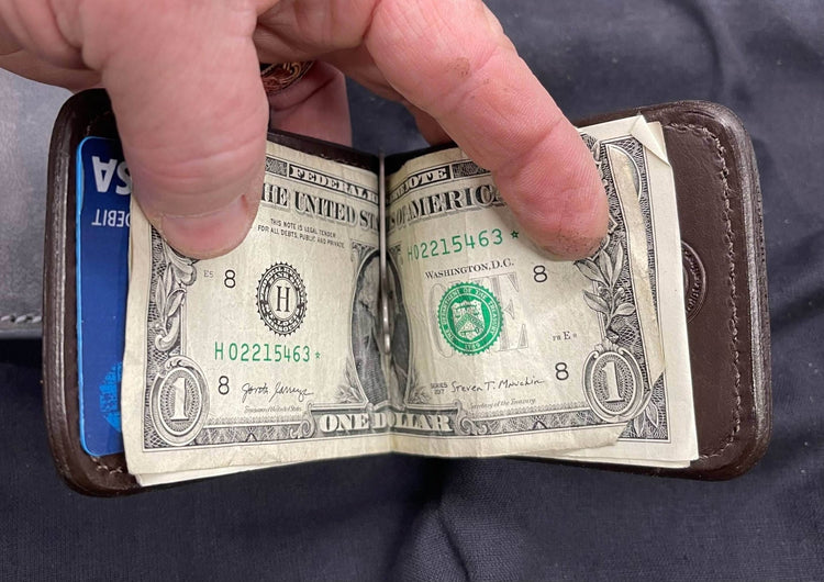 *Made to Order* Front Pocket Money Clip Wallet in Genuine Water Buffalo