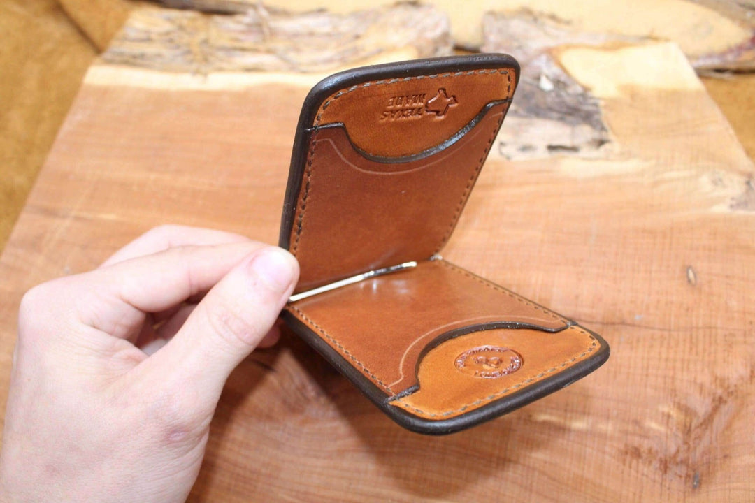 *Made to Order* Front Pocket Money Clip Wallet Saddle Oil Finish