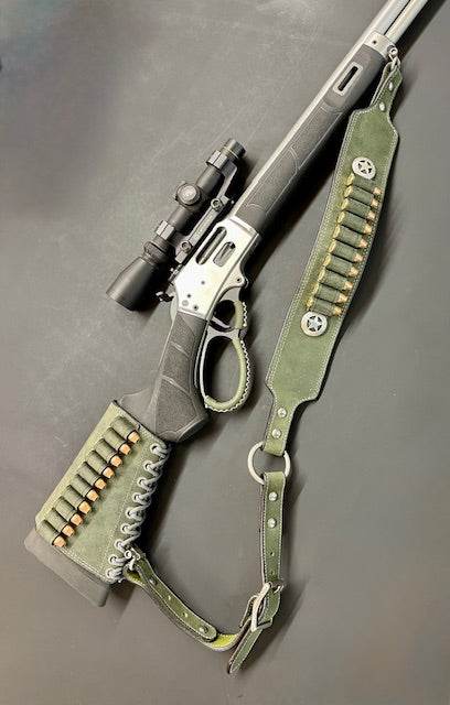 *Made to Order* Guide Gun Rifle Sling for Marlin 1895 Lever Action 45-70, 45 Colt, 44 Mag, 357 Mag, Henry Big Boy X, and S&W 1854 in Genuine Water Buffalo