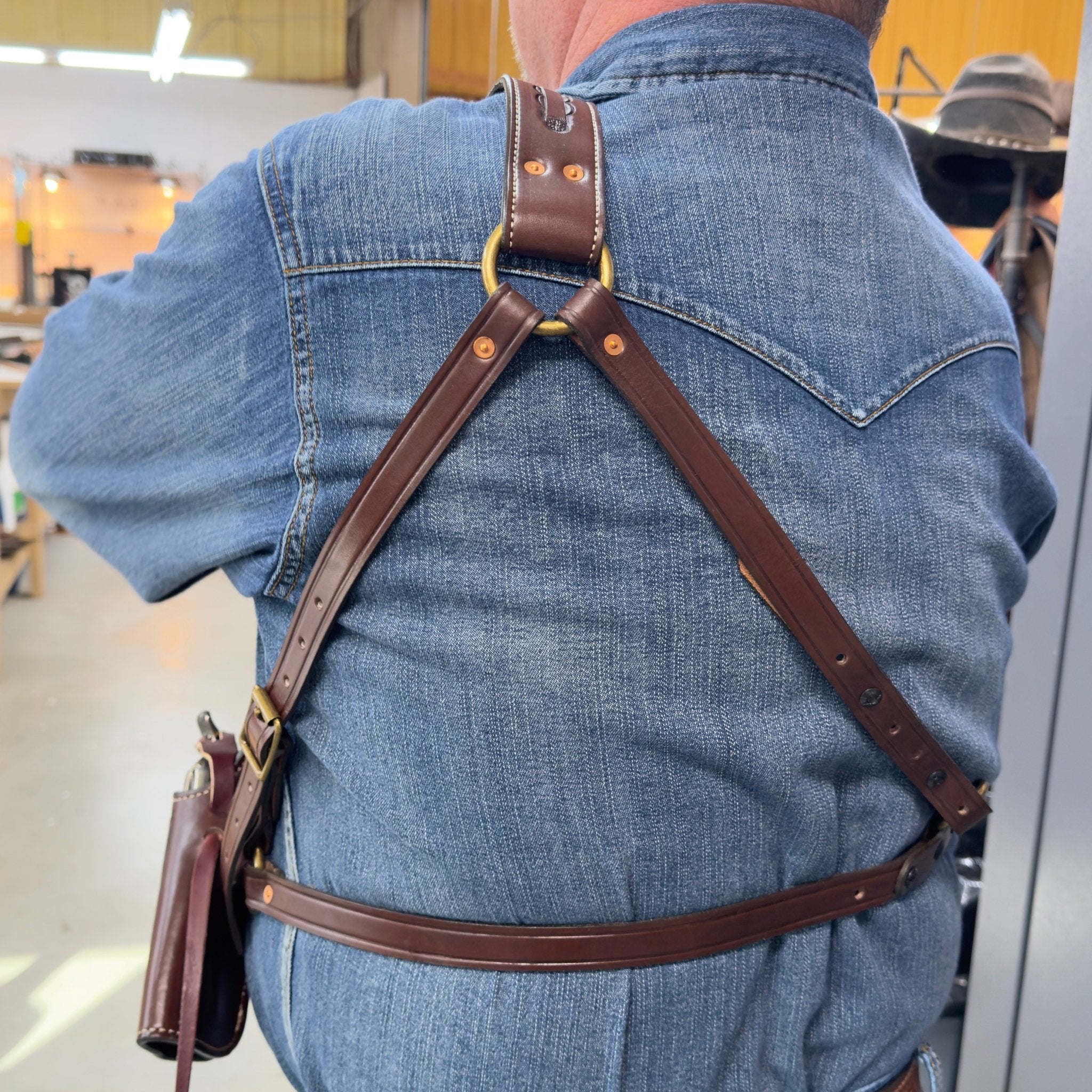 *Made to Order* "Huckleberry" Shoulder Rig - Busted B Leather