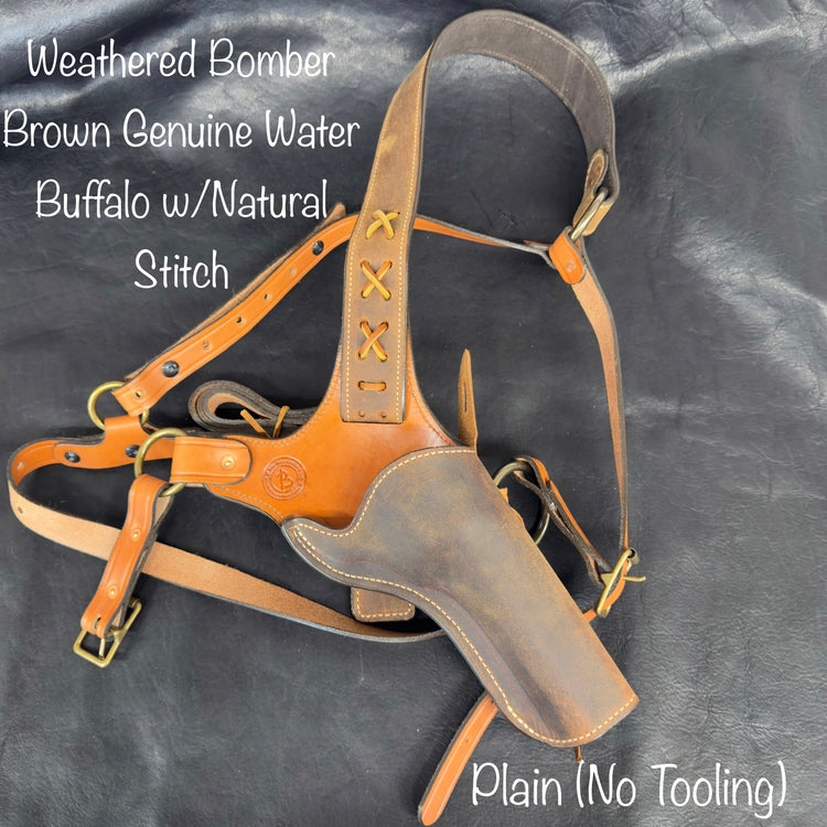 *Made to Order* "Huckleberry" Shoulder Rig - Busted B Leather