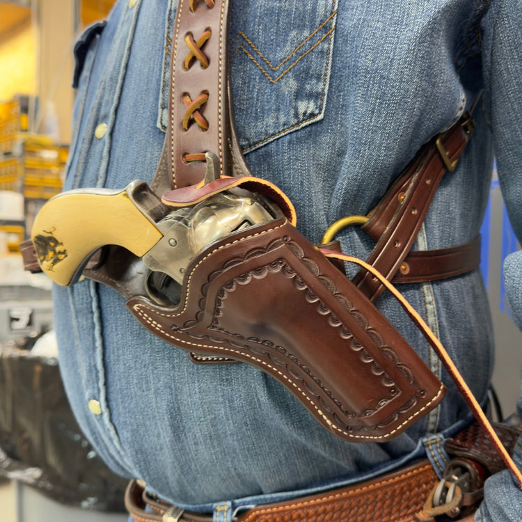 *Made to Order* "Huckleberry" Shoulder Rig - Busted B Leather
