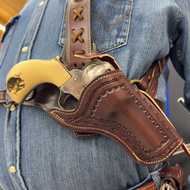 *Made to Order* "Huckleberry" Shoulder Rig - Busted B Leather