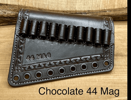 *Made to Order* Leather Tooled Butt-Cover w/Ammo Loops Lever-Action Rifles Winchester, Marlin, Henry, Rossi-Busted B Leather
