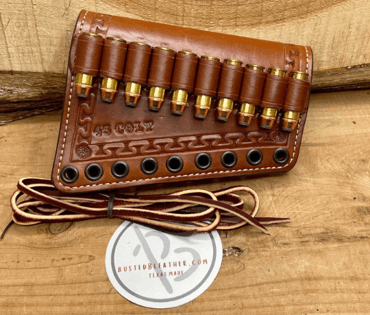 Ammunition Holder - *Made To Order* Leather Tooled Butt-Cover W/Ammo Loops Lever-Action Rifles Winchester, Marlin, Henry, Rossi