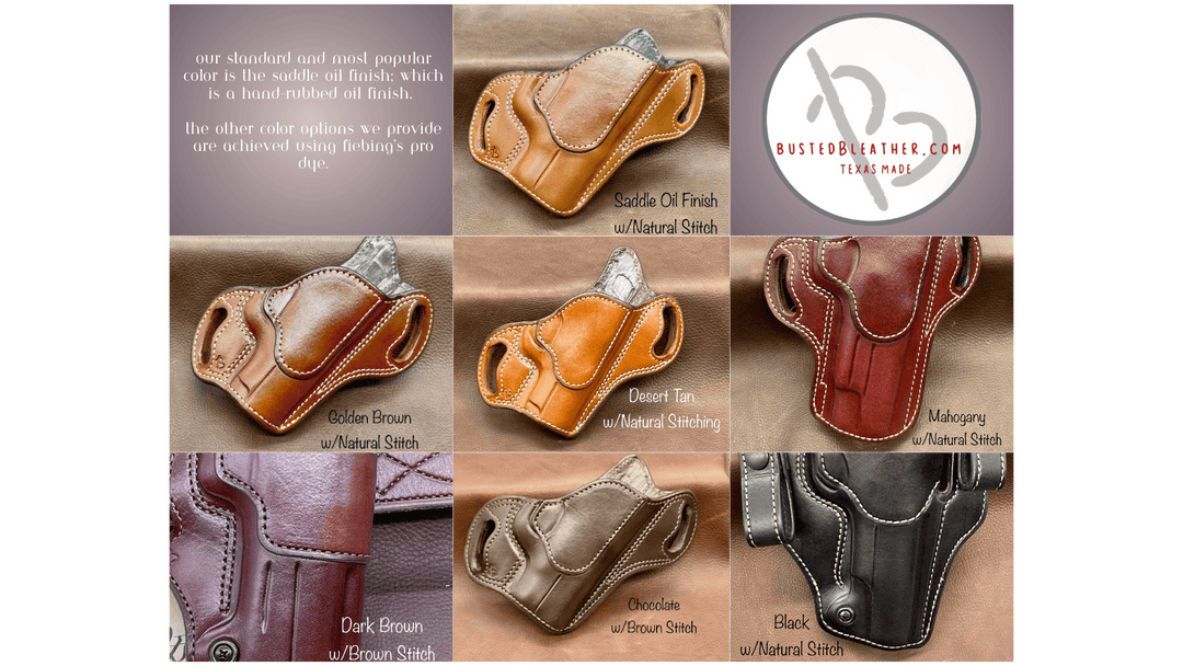 *Made to Order* LH/RH Belt Slide Holster Made for Your Gun