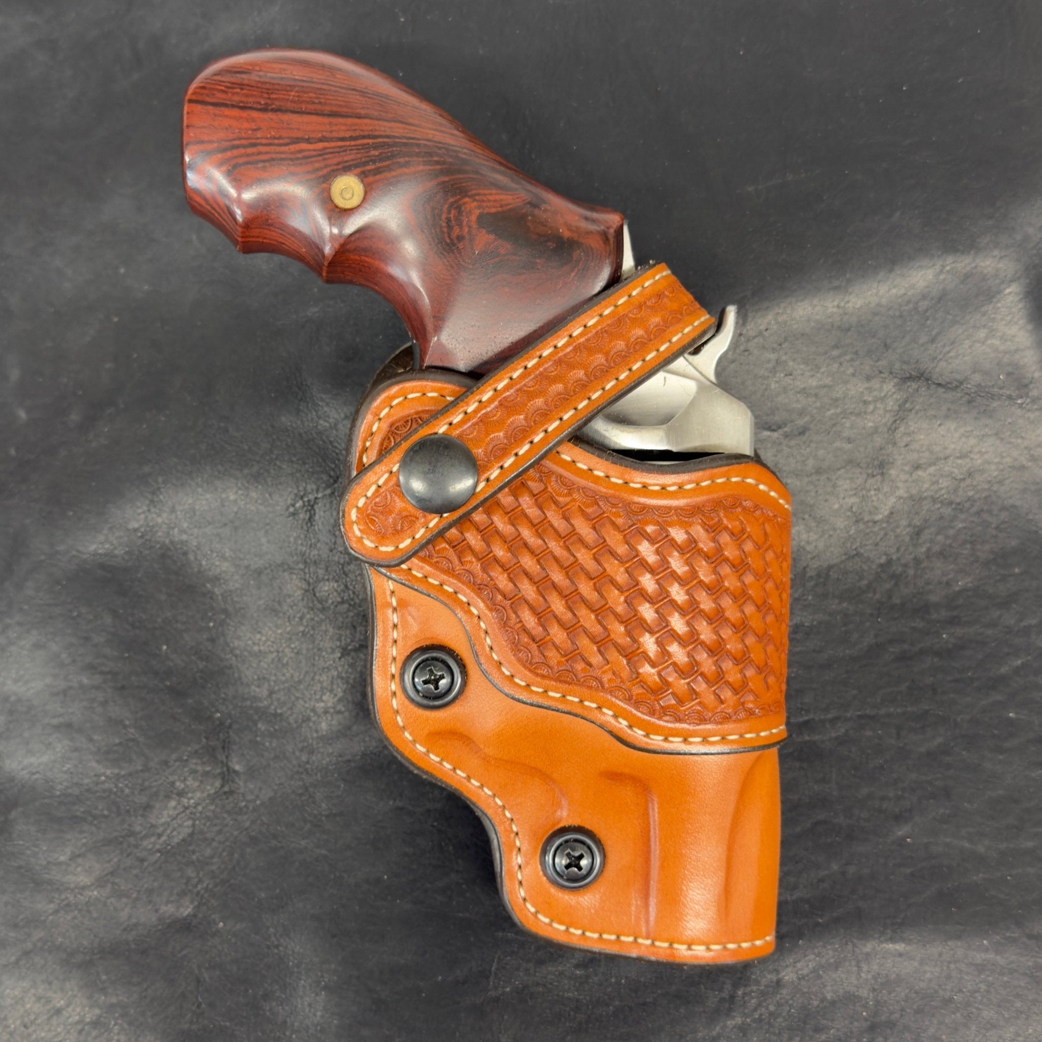 *Made to Order* LH/RH Bounty Hunter Dual Carry Position for Single or Double Action Revolvers - Busted B Leather
