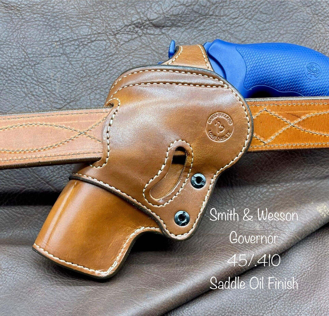 *Made to Order* LH/RH Bounty Hunter Dual Carry Position for Single or Double Action Revolvers-Busted B Leather