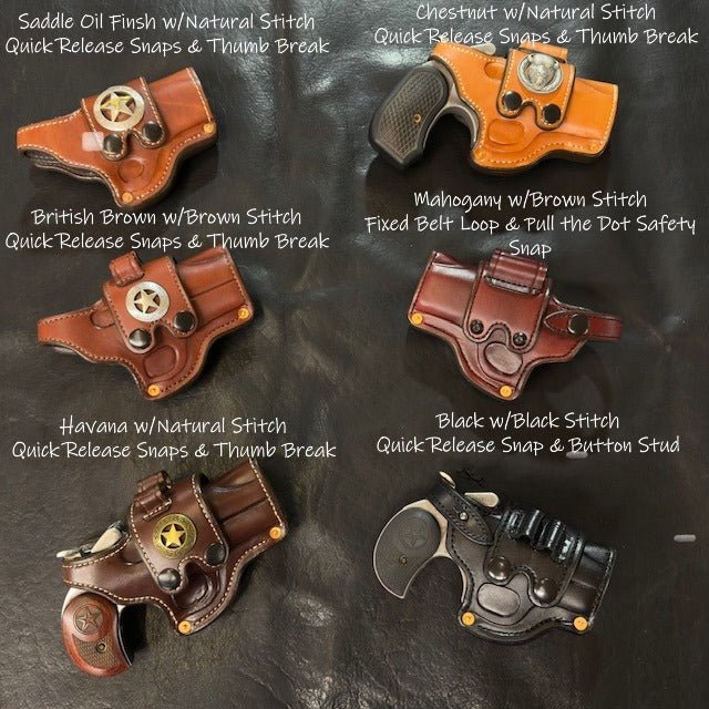 *Made to Order* LH/RH Classic Thumb Break Holster for Bond Arms - Busted B Leather