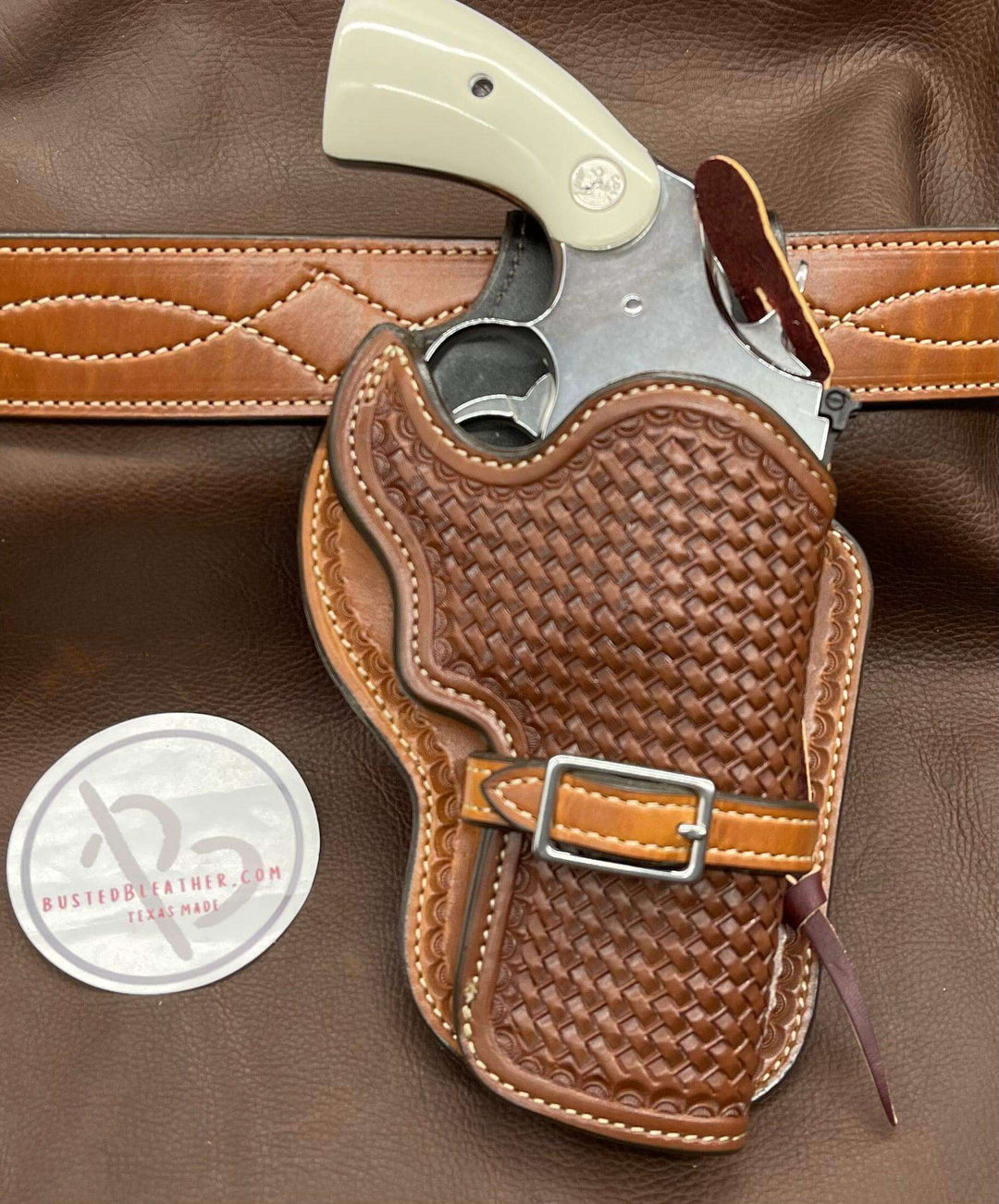 High Noon Western Holster Colt Anaconda 44 Mag - Busted B